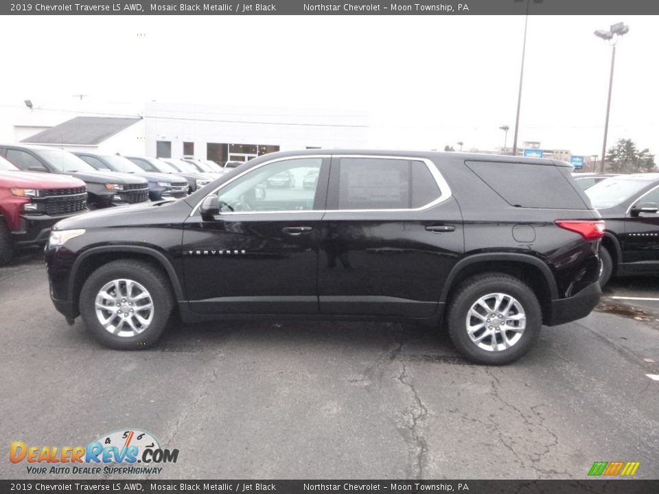 2019 Chevrolet Traverse LS AWD Mosaic Black Metallic / Jet Black Photo #2