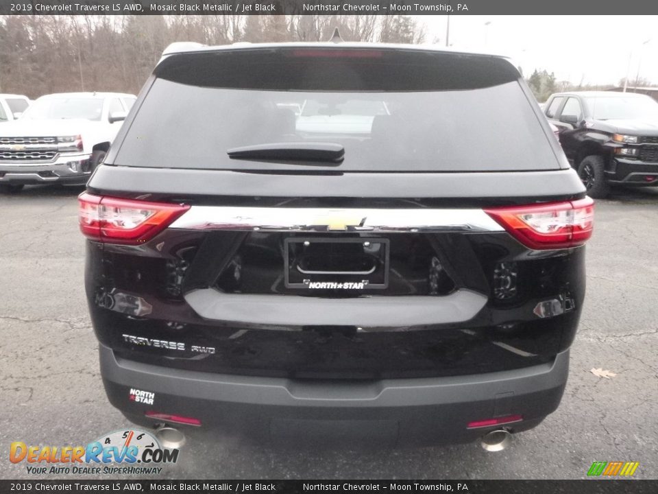2019 Chevrolet Traverse LS AWD Mosaic Black Metallic / Jet Black Photo #4