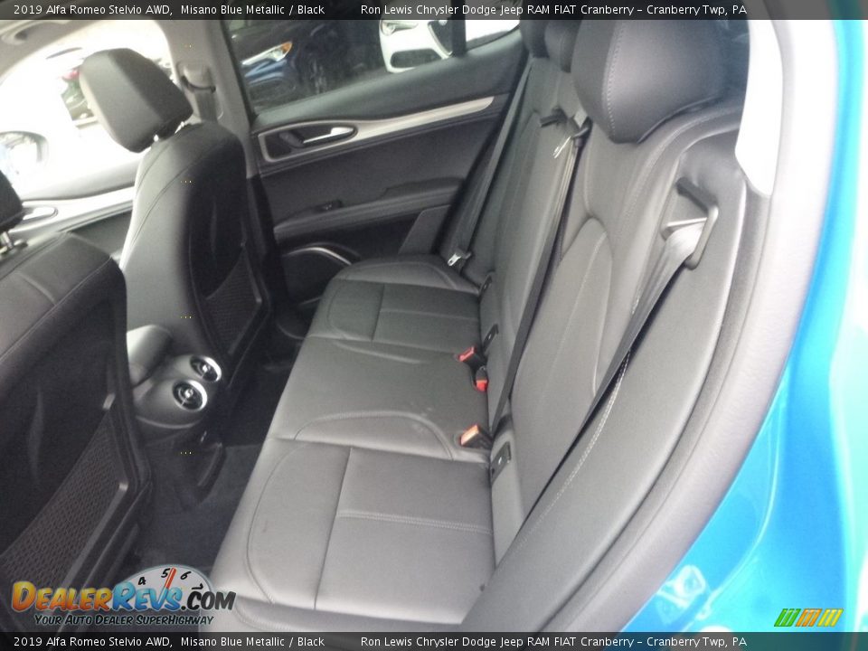 2019 Alfa Romeo Stelvio AWD Misano Blue Metallic / Black Photo #17