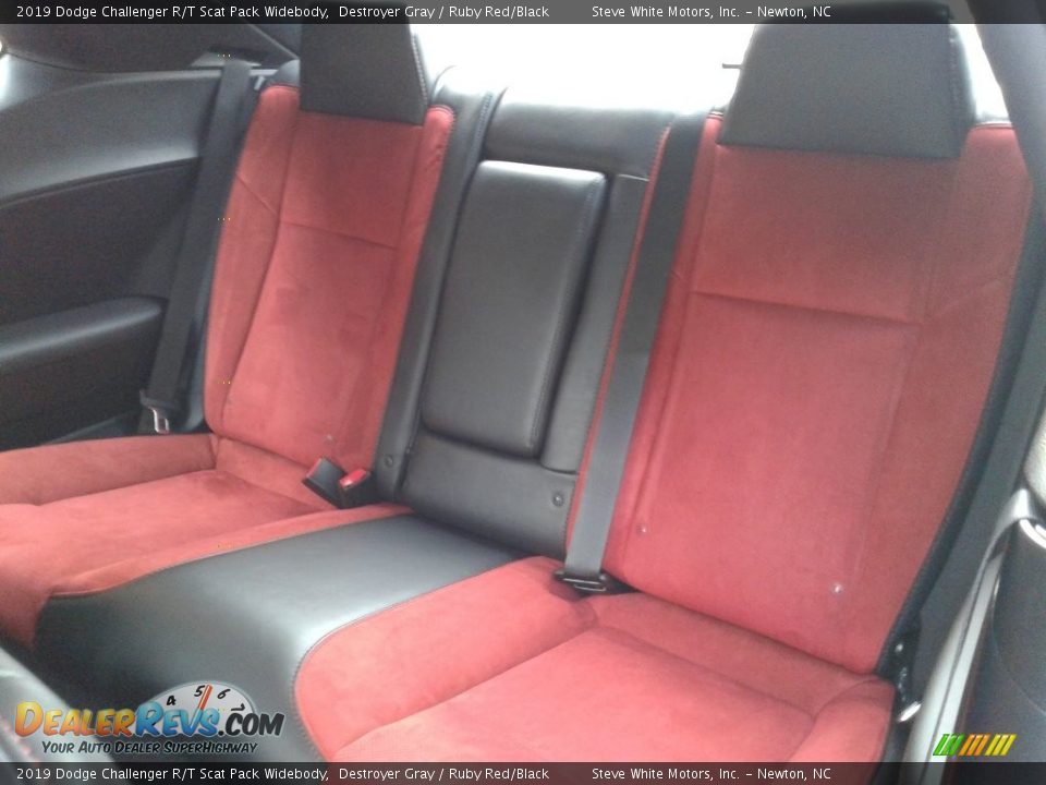 Rear Seat of 2019 Dodge Challenger R/T Scat Pack Widebody Photo #11