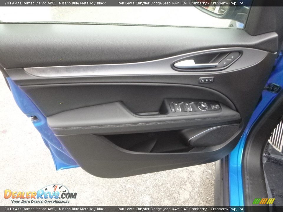 2019 Alfa Romeo Stelvio AWD Misano Blue Metallic / Black Photo #18