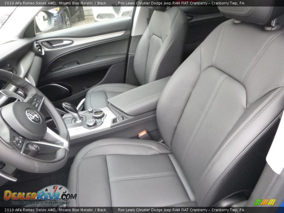 2019 Alfa Romeo Stelvio AWD Misano Blue Metallic / Black Photo #19