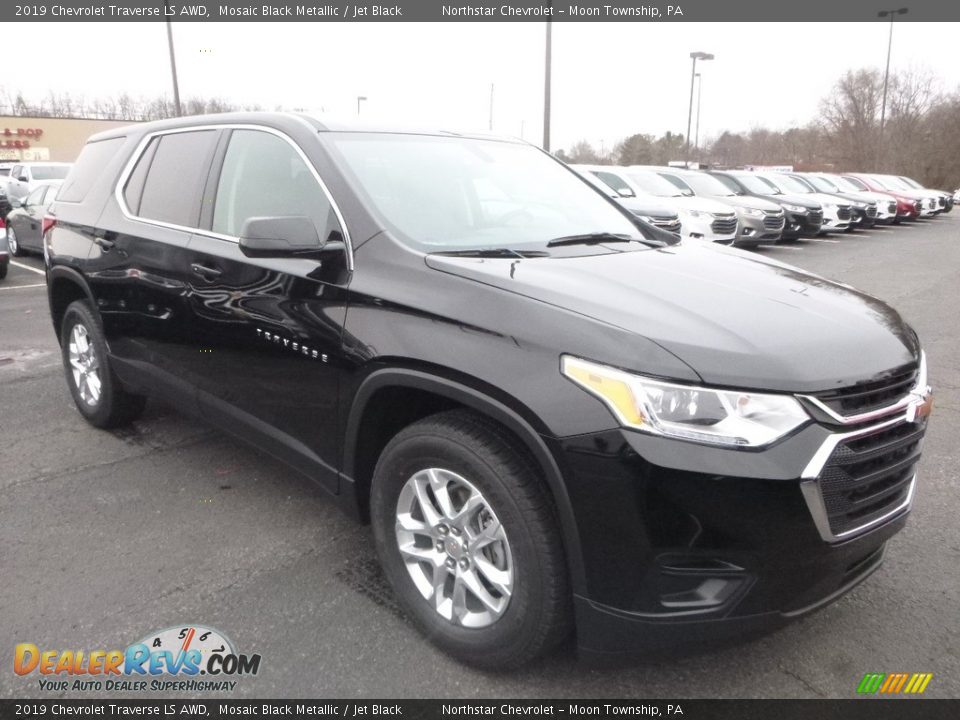 2019 Chevrolet Traverse LS AWD Mosaic Black Metallic / Jet Black Photo #7