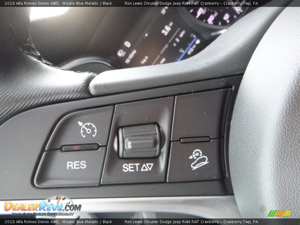 2019 Alfa Romeo Stelvio AWD Misano Blue Metallic / Black Photo #25