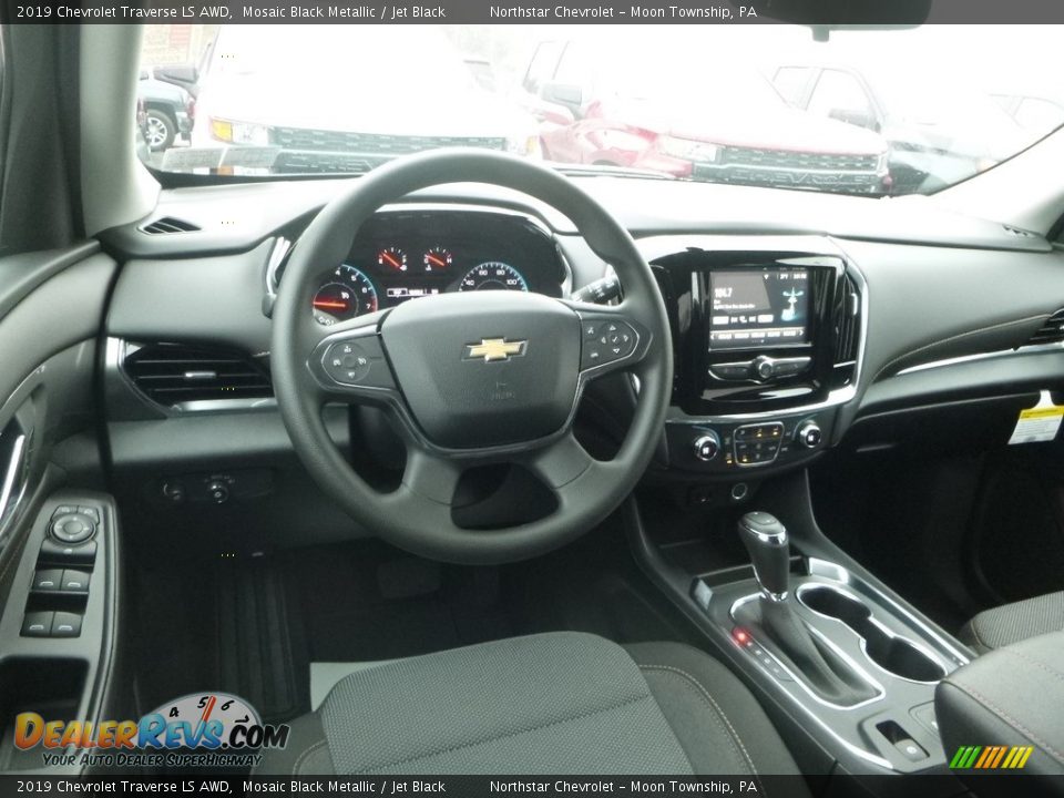 2019 Chevrolet Traverse LS AWD Mosaic Black Metallic / Jet Black Photo #14