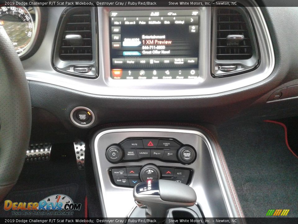 Controls of 2019 Dodge Challenger R/T Scat Pack Widebody Photo #19