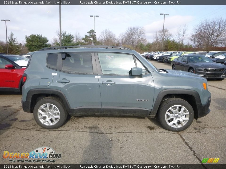 2018 Jeep Renegade Latitude 4x4 Anvil / Black Photo #6