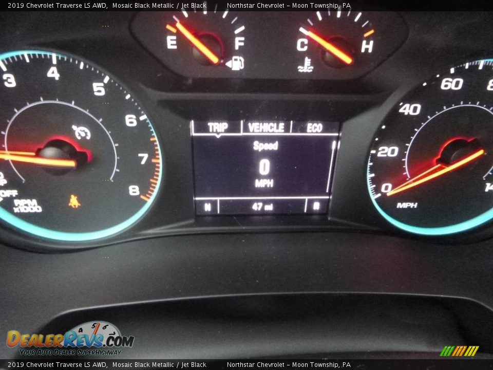 2019 Chevrolet Traverse LS AWD Mosaic Black Metallic / Jet Black Photo #20