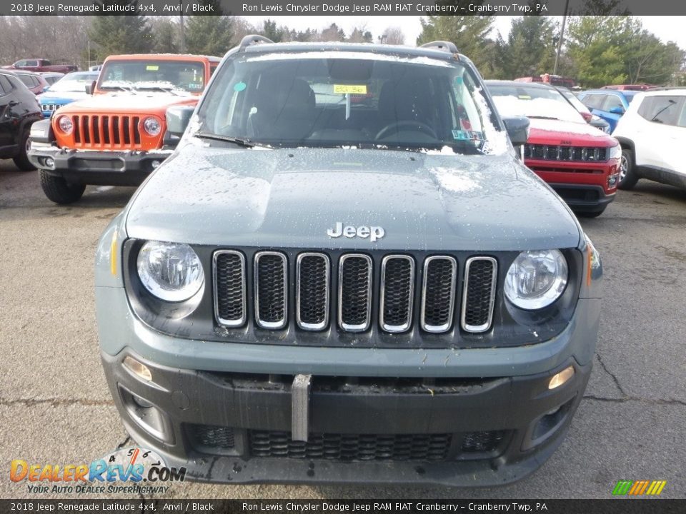 2018 Jeep Renegade Latitude 4x4 Anvil / Black Photo #8