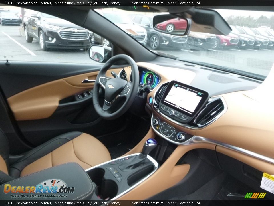 Jet Black/Brandy Interior - 2018 Chevrolet Volt Premier Photo #11