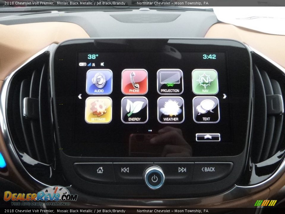 2018 Chevrolet Volt Premier Mosaic Black Metallic / Jet Black/Brandy Photo #18