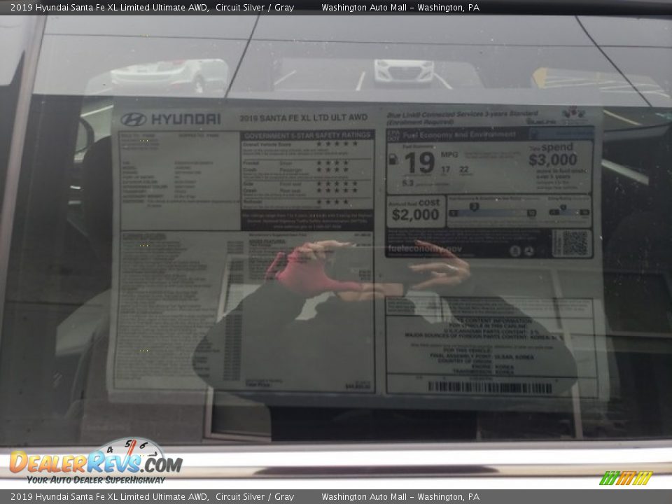 2019 Hyundai Santa Fe XL Limited Ultimate AWD Circuit Silver / Gray Photo #11