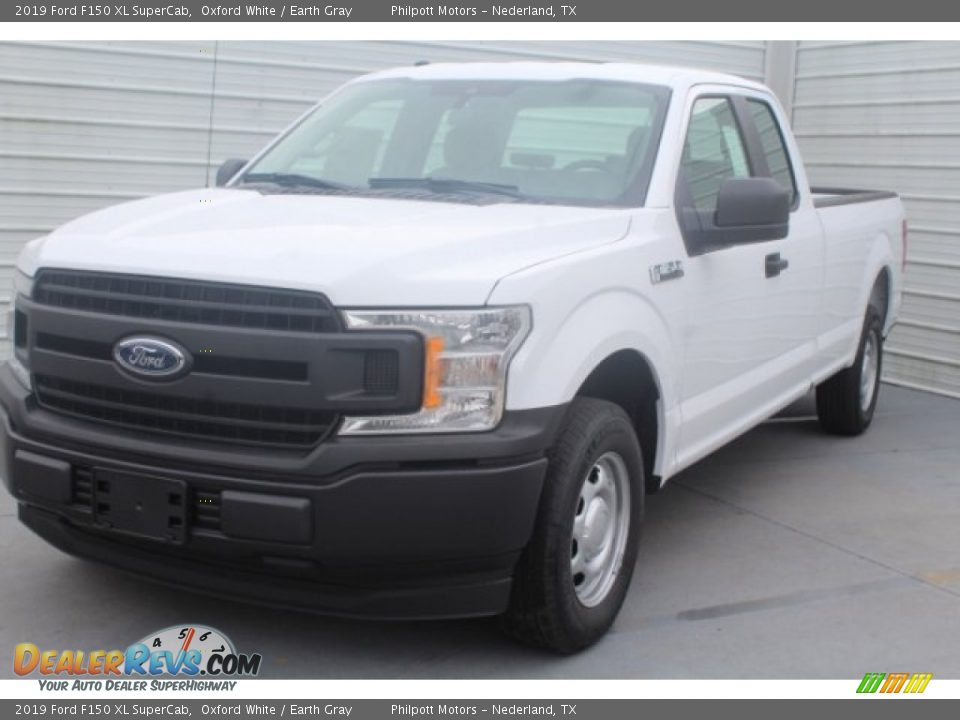 2019 Ford F150 XL SuperCab Oxford White / Earth Gray Photo #4