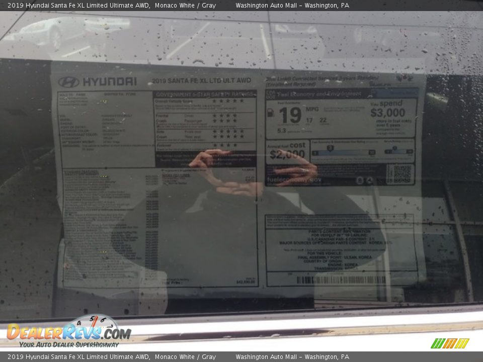 2019 Hyundai Santa Fe XL Limited Ultimate AWD Monaco White / Gray Photo #11