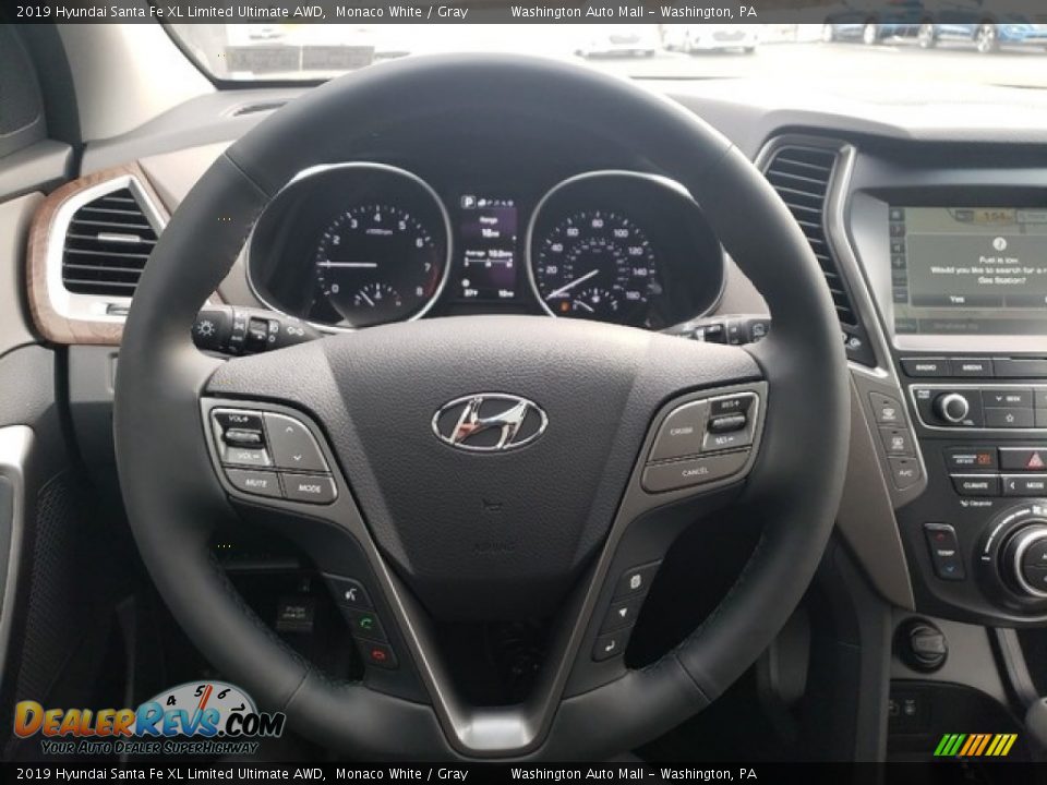 2019 Hyundai Santa Fe XL Limited Ultimate AWD Monaco White / Gray Photo #21
