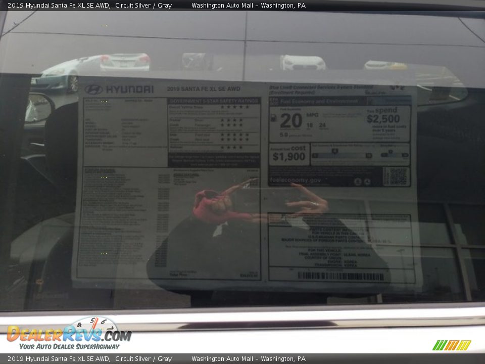 2019 Hyundai Santa Fe XL SE AWD Circuit Silver / Gray Photo #10