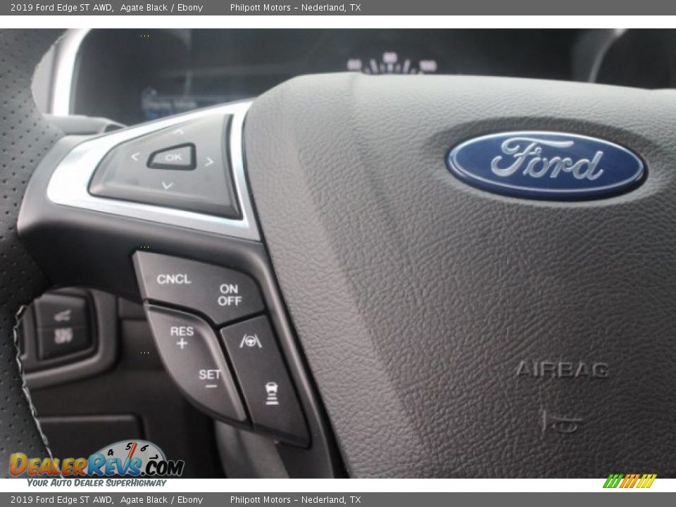 2019 Ford Edge ST AWD Steering Wheel Photo #15