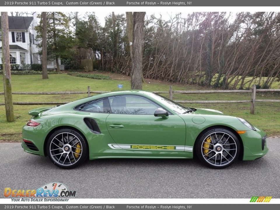 Custom Color (Green) 2019 Porsche 911 Turbo S Coupe Photo #3