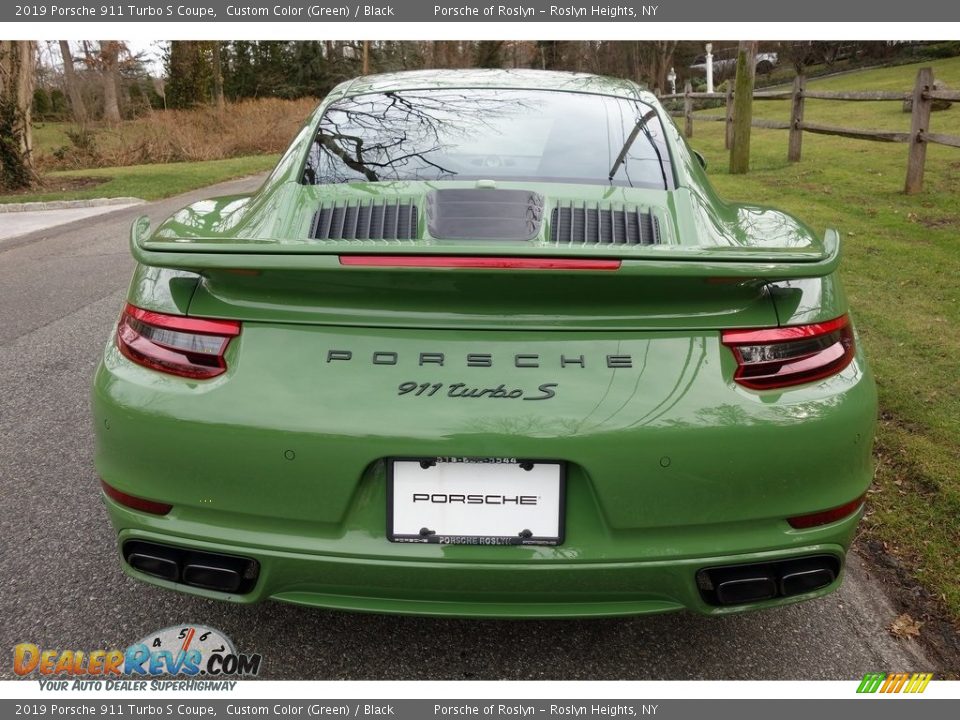 2019 Porsche 911 Turbo S Coupe Custom Color (Green) / Black Photo #5