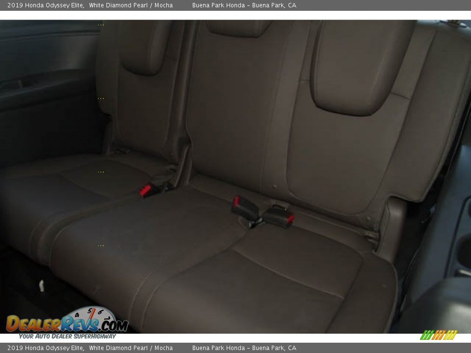 2019 Honda Odyssey Elite White Diamond Pearl / Mocha Photo #12