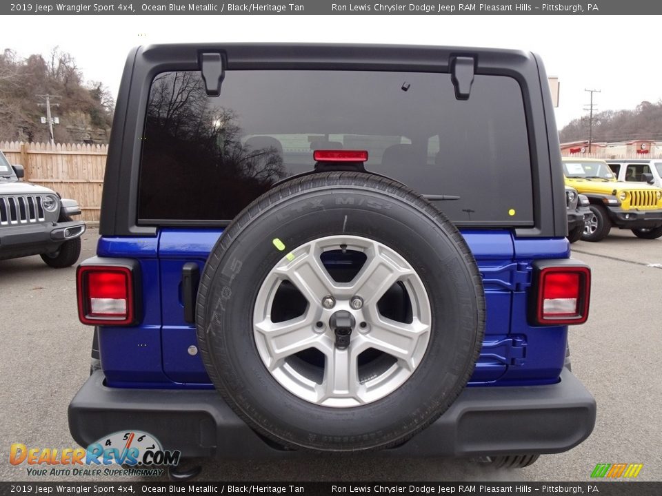 2019 Jeep Wrangler Sport 4x4 Ocean Blue Metallic / Black/Heritage Tan Photo #4