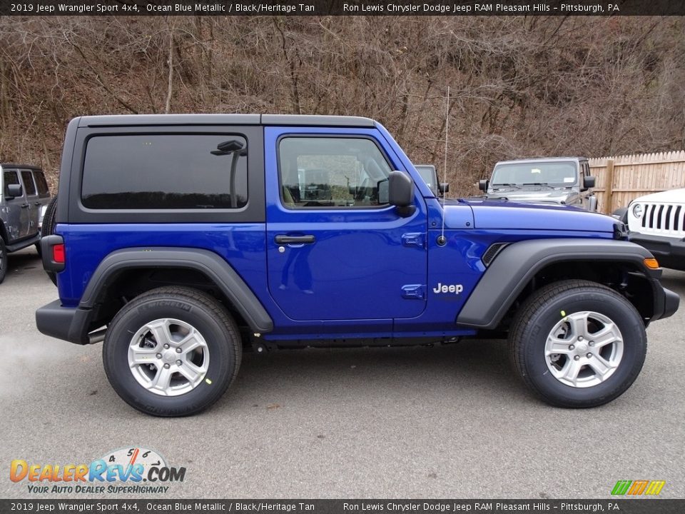 Ocean Blue Metallic 2019 Jeep Wrangler Sport 4x4 Photo #6