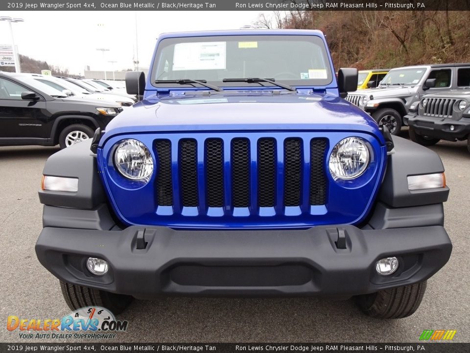 Ocean Blue Metallic 2019 Jeep Wrangler Sport 4x4 Photo #8