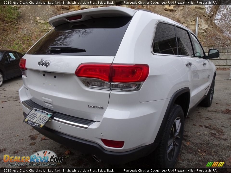 2019 Jeep Grand Cherokee Limited 4x4 Bright White / Light Frost Beige/Black Photo #5