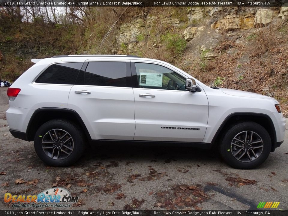 2019 Jeep Grand Cherokee Limited 4x4 Bright White / Light Frost Beige/Black Photo #6