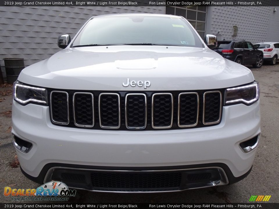 2019 Jeep Grand Cherokee Limited 4x4 Bright White / Light Frost Beige/Black Photo #8