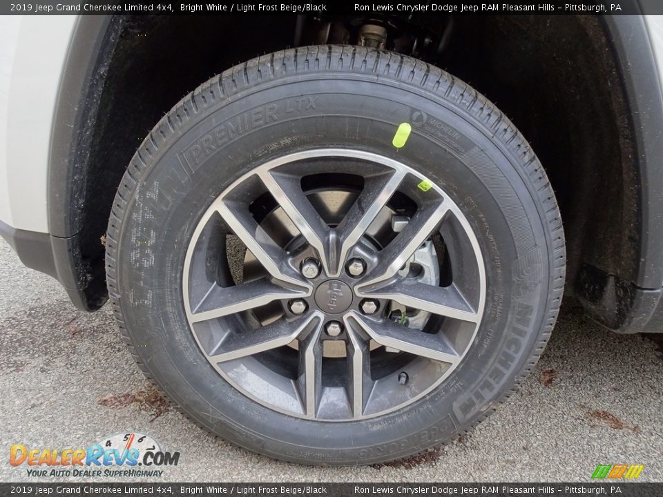 2019 Jeep Grand Cherokee Limited 4x4 Bright White / Light Frost Beige/Black Photo #9