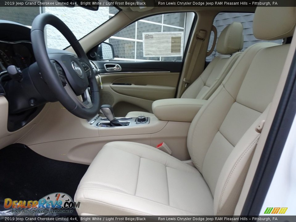 2019 Jeep Grand Cherokee Limited 4x4 Bright White / Light Frost Beige/Black Photo #10