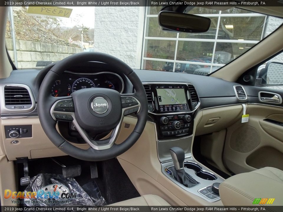 2019 Jeep Grand Cherokee Limited 4x4 Bright White / Light Frost Beige/Black Photo #12