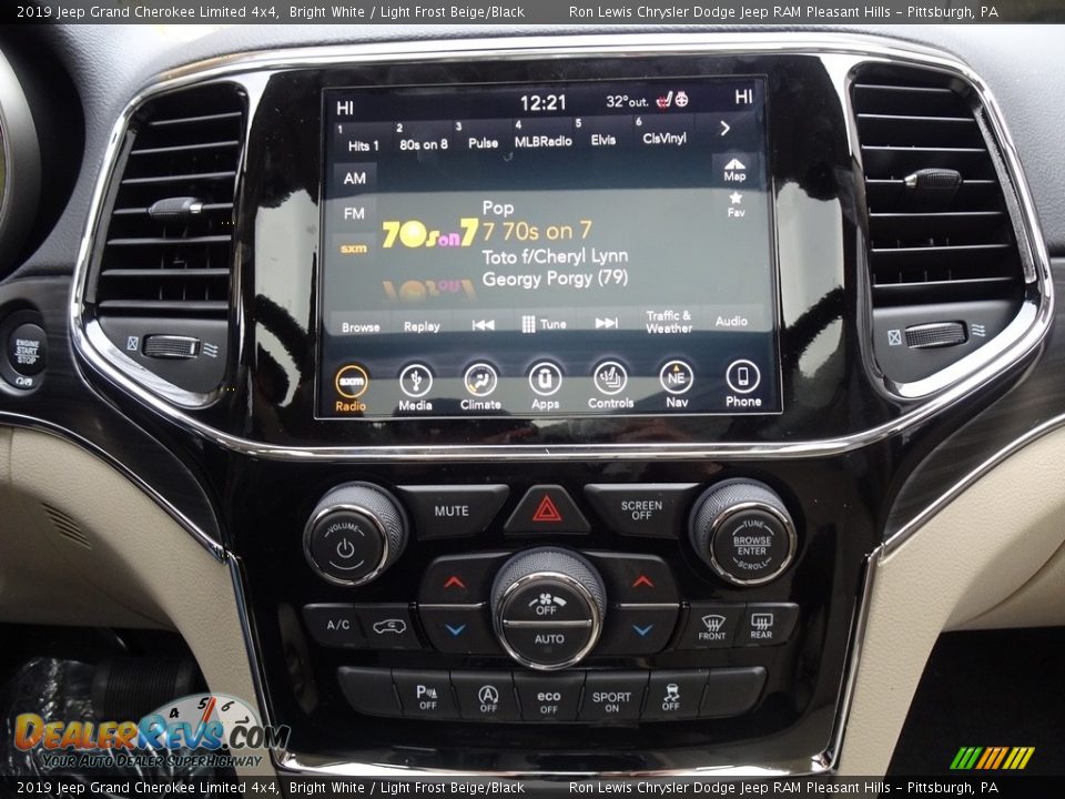 2019 Jeep Grand Cherokee Limited 4x4 Bright White / Light Frost Beige/Black Photo #18