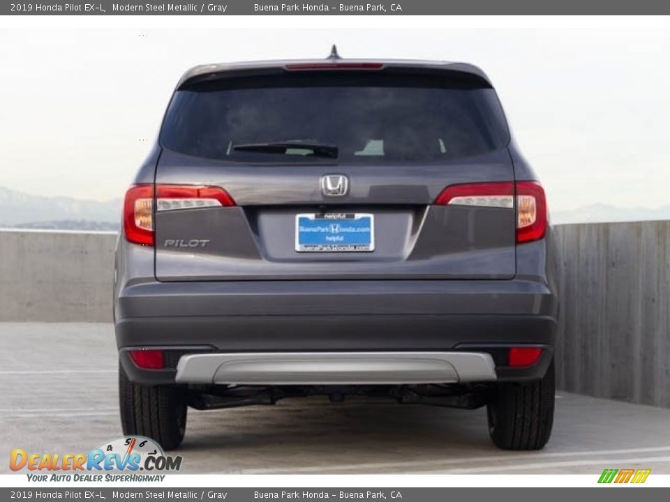 2019 Honda Pilot EX-L Modern Steel Metallic / Gray Photo #6