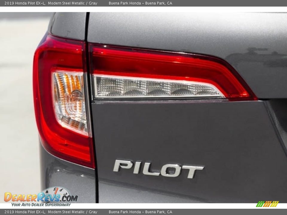 2019 Honda Pilot EX-L Modern Steel Metallic / Gray Photo #7