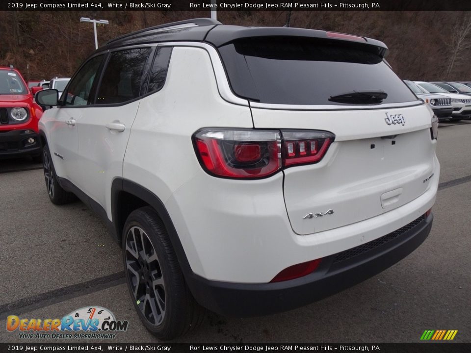 2019 Jeep Compass Limited 4x4 White / Black/Ski Gray Photo #3