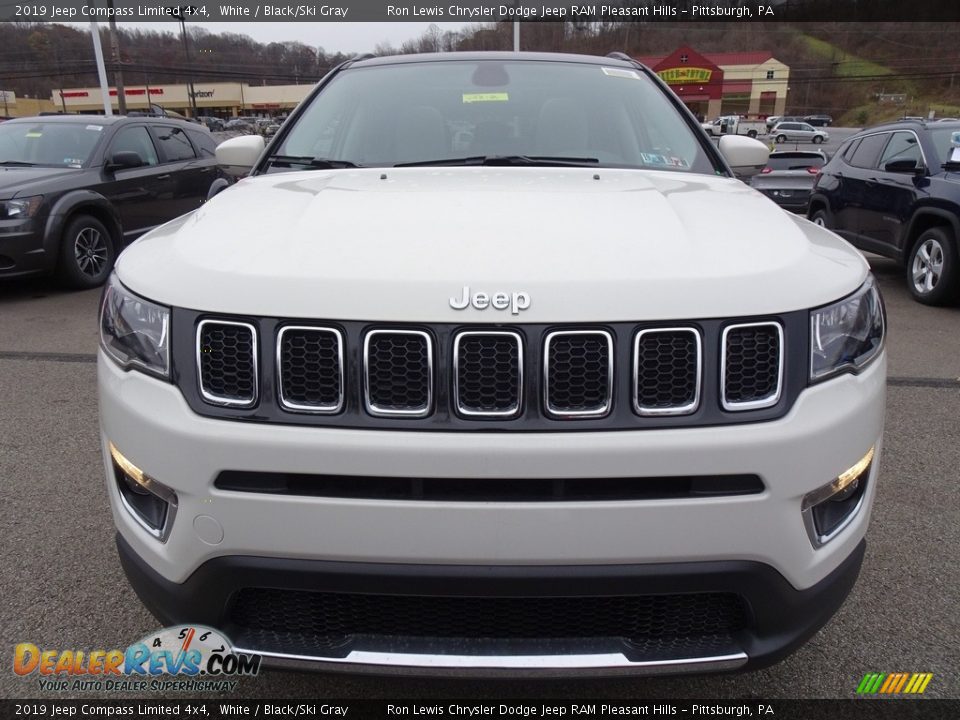 2019 Jeep Compass Limited 4x4 White / Black/Ski Gray Photo #8