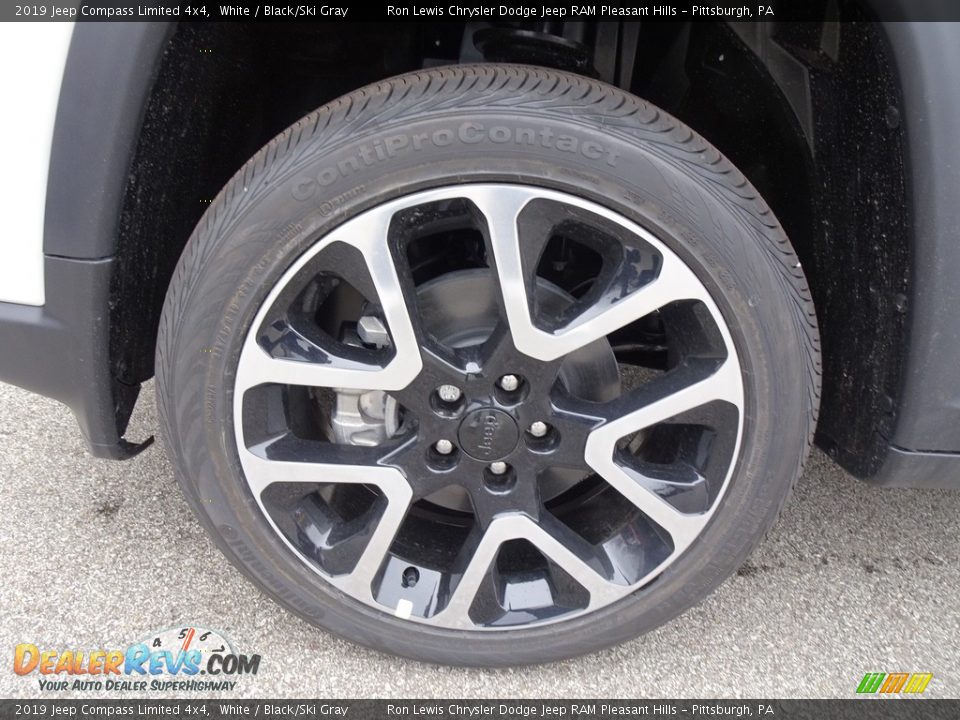 2019 Jeep Compass Limited 4x4 White / Black/Ski Gray Photo #9