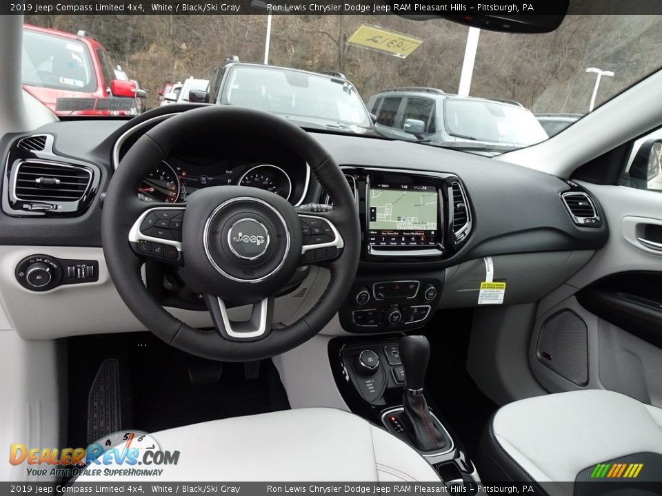 2019 Jeep Compass Limited 4x4 White / Black/Ski Gray Photo #12