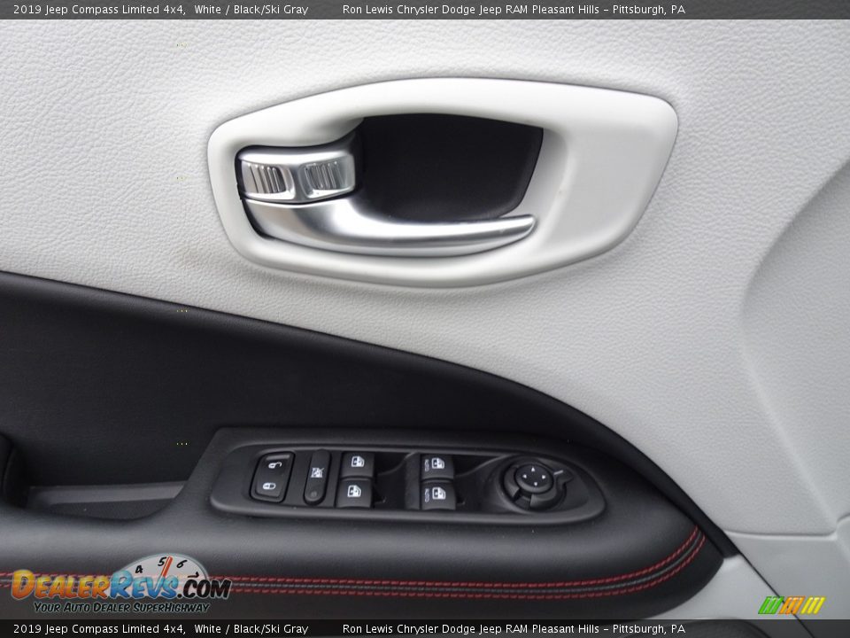 2019 Jeep Compass Limited 4x4 White / Black/Ski Gray Photo #13