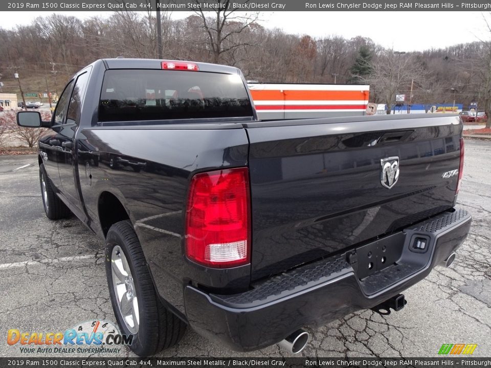 2019 Ram 1500 Classic Express Quad Cab 4x4 Maximum Steel Metallic / Black/Diesel Gray Photo #3
