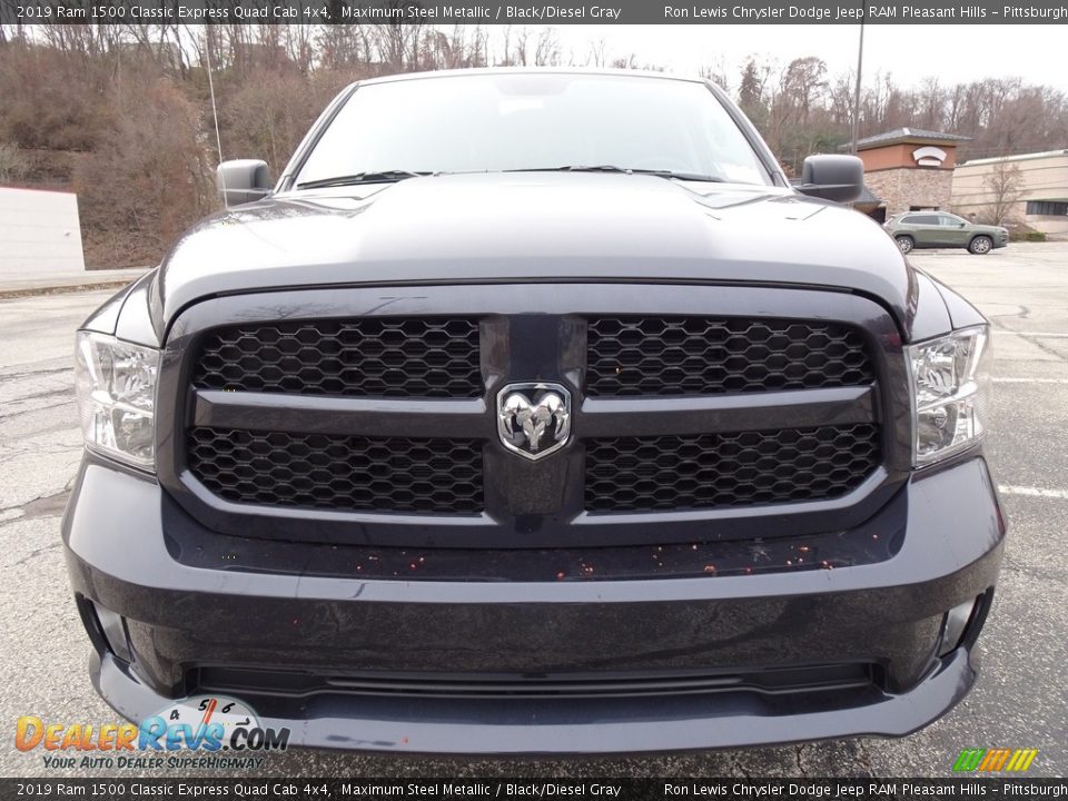 2019 Ram 1500 Classic Express Quad Cab 4x4 Maximum Steel Metallic / Black/Diesel Gray Photo #8