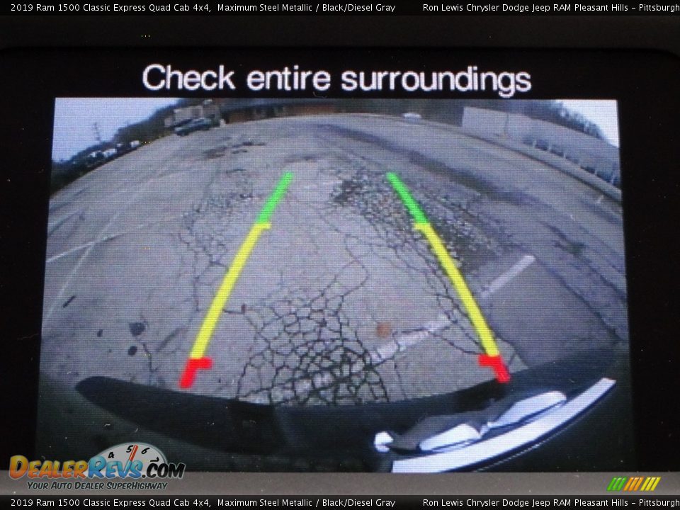 2019 Ram 1500 Classic Express Quad Cab 4x4 Maximum Steel Metallic / Black/Diesel Gray Photo #16