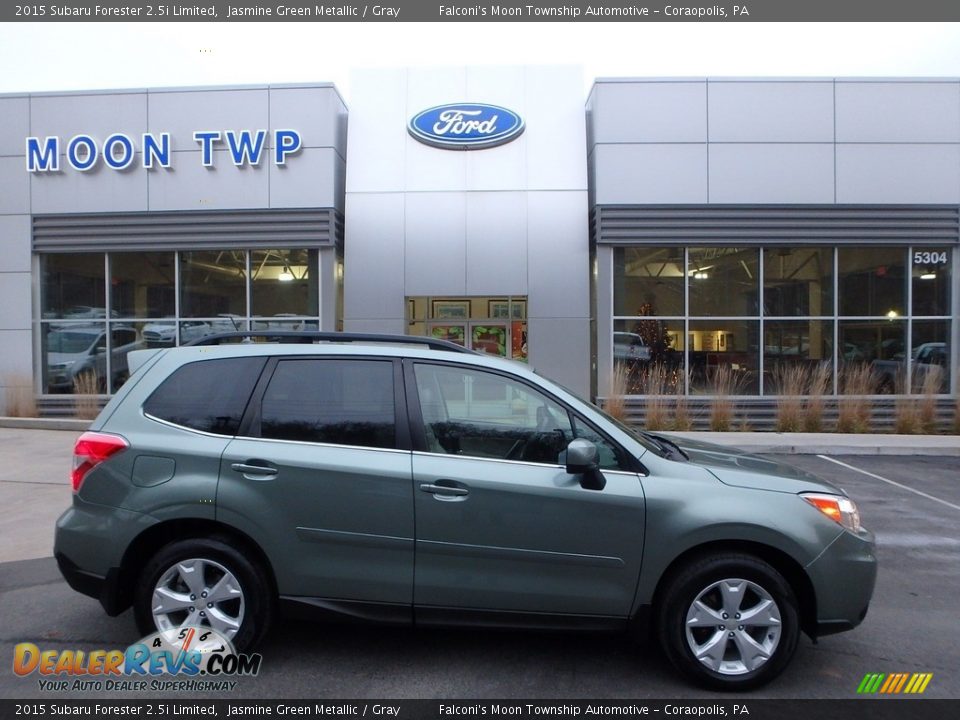 2015 Subaru Forester 2.5i Limited Jasmine Green Metallic / Gray Photo #1