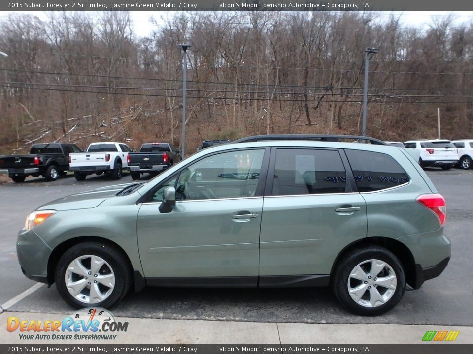 2015 Subaru Forester 2.5i Limited Jasmine Green Metallic / Gray Photo #6