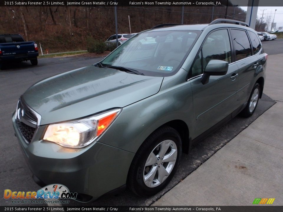 2015 Subaru Forester 2.5i Limited Jasmine Green Metallic / Gray Photo #7