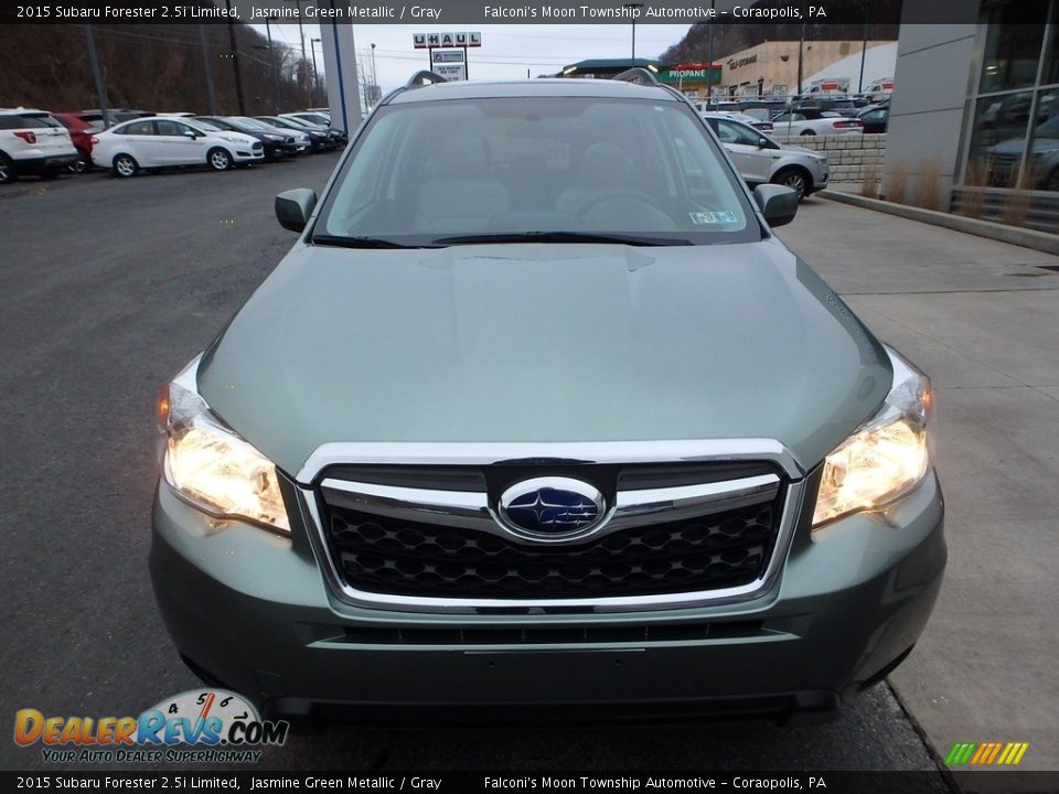 2015 Subaru Forester 2.5i Limited Jasmine Green Metallic / Gray Photo #8