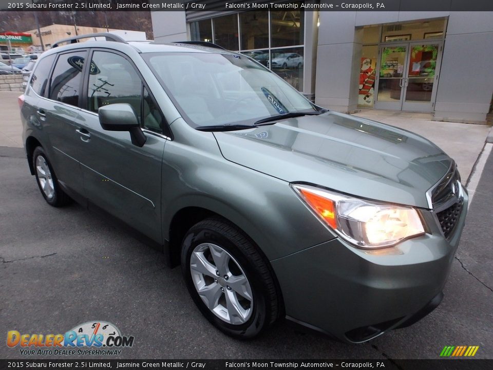 2015 Subaru Forester 2.5i Limited Jasmine Green Metallic / Gray Photo #9