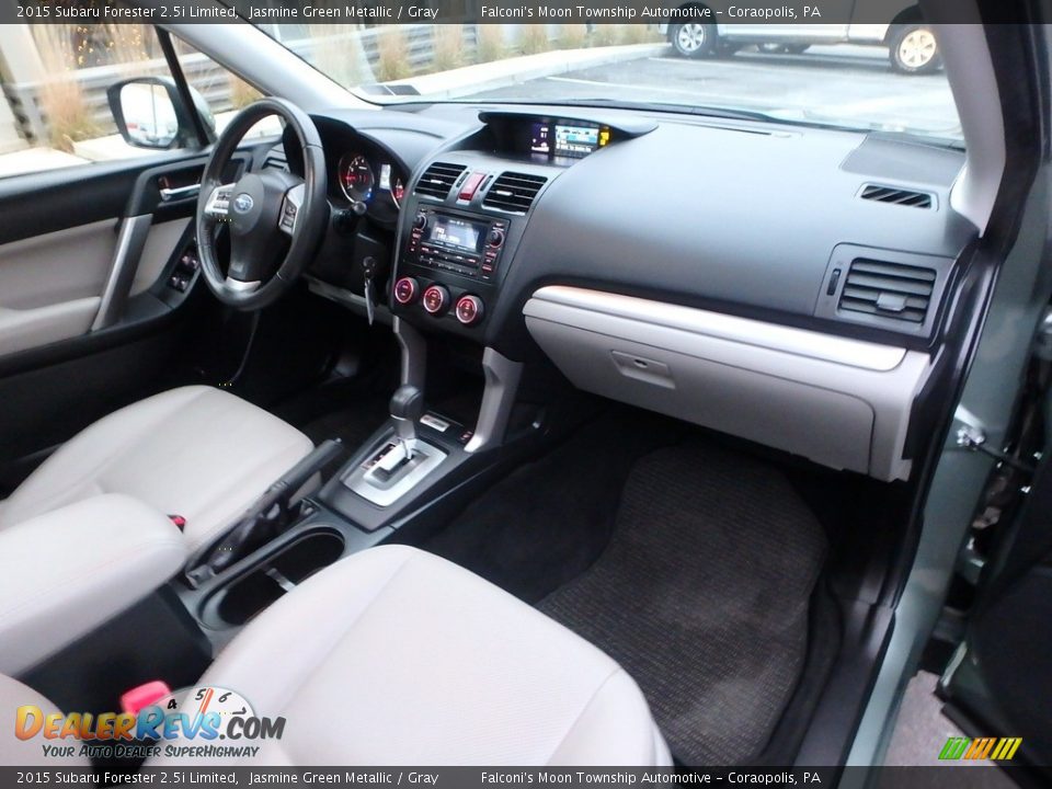 2015 Subaru Forester 2.5i Limited Jasmine Green Metallic / Gray Photo #12